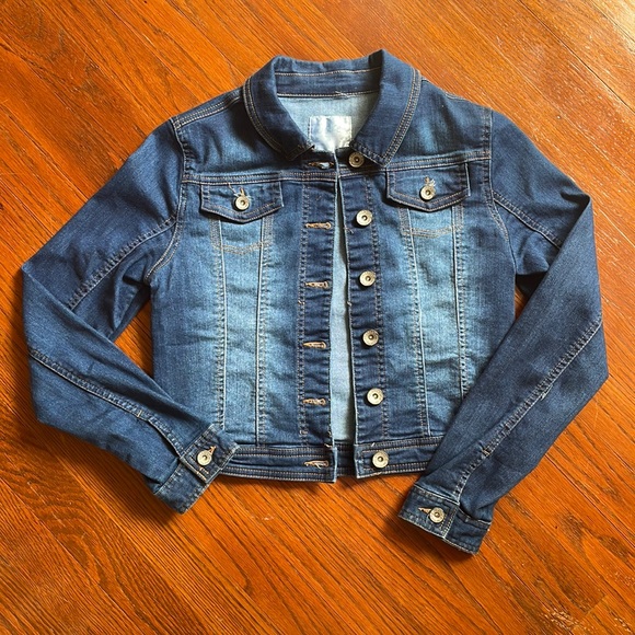 Justice Jackets & Coats Girls Blue Jean Jacket Justice Size 214 Poshmark